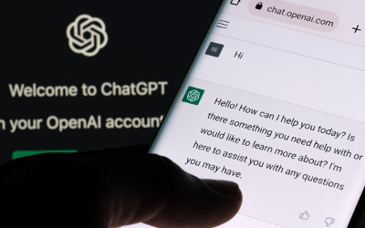 A person using ChatGPT on their mobile phone