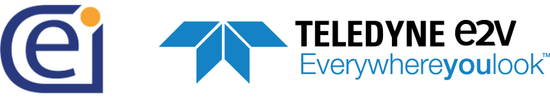 Centre of Electronic Imaging and Teledyne-e2v logos