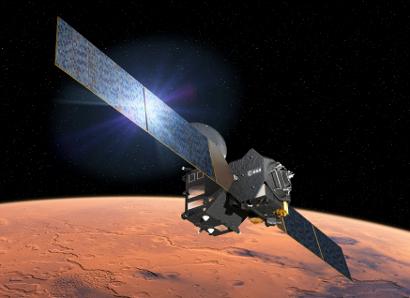 Artist's view of ExoMars Trace Gas Orbiter. ESA - D. Ducros
