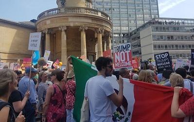 Anti Trump march in London