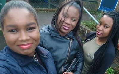 Jeanette and her daughters, Nesta and Taniella 