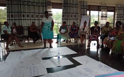 NAWOU gender sensitization training sessions, with a particular focus on gender-based violence.  