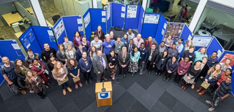 Poster competition contestants