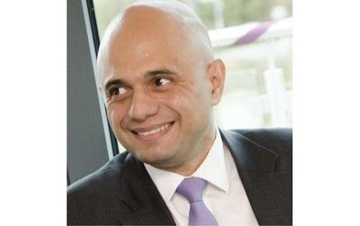 Photo of Sajid Javid smiling (his personal Twitter photo)