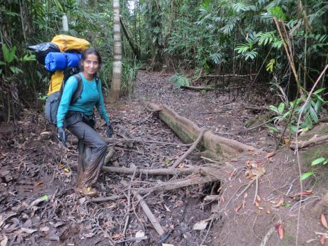 Sunitha Pangala in wetladn environment