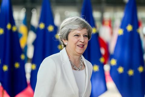Theresa May allow EU citizens to stay – or she may not. EPA/Stephanie LeCocq 