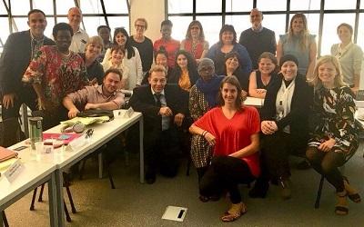Photo of the team at the workshop in Geneva