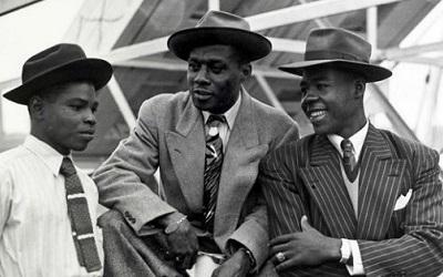 'Windrush' gentlemen chatting