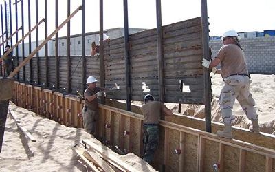 Prototype construction of the wall