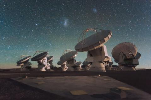 The ALMA telescope is searching