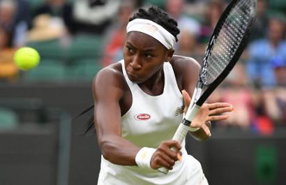 Cori Gauff smashes through first two rounds at Wimbledon. Andy Rain/EPA. 
