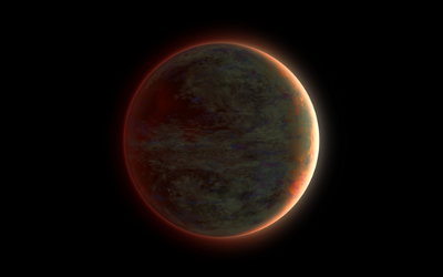 An artist’s impression of the dark side of ultra-hot Jupiter WASP-121b. Credit: Patricia Klein / MPIA, CC BY-SA