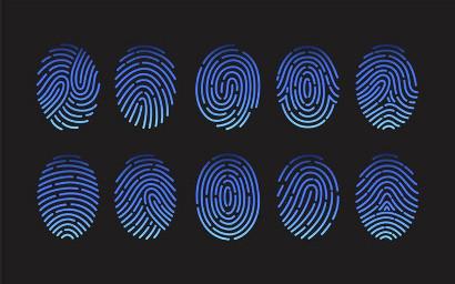 Collection of fingerprints - Shutterstock