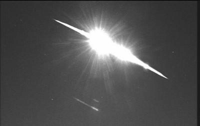 Image of the fireball in 28 February. UK Meteor Observation Network, Author provided