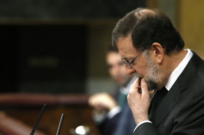 Laid low: Mariano Rajoy. EPA/Javier Lizon 