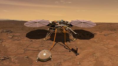 Artist’s impression of Mars InSight. NASA/JPL-Caltech 