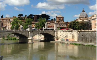 The Ospedale di Santo Spirito in Sassia overlooking the River Tiber