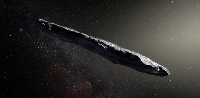 Artist’s impression of the interstellar object. ESO/M. Kornmesser, CC BY 