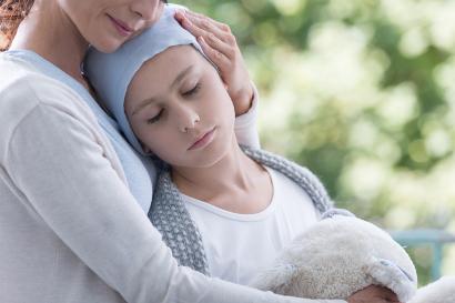 Mother with sick teenage daughter