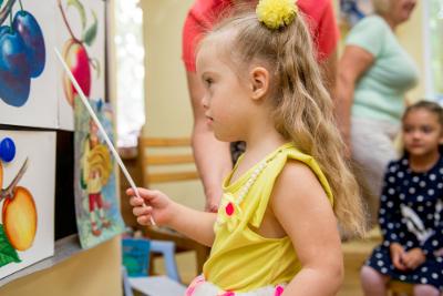 Girl with special needs