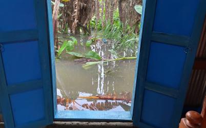 Water outside house