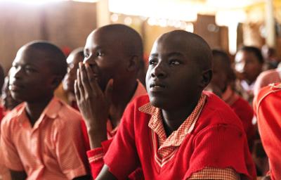 Group of African students