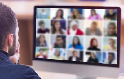 Teacher and online class