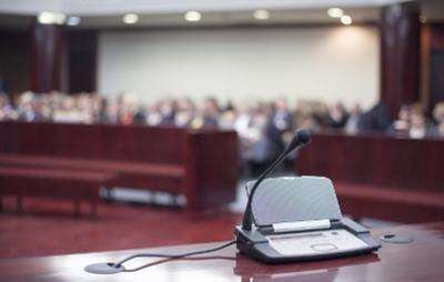Court room setting