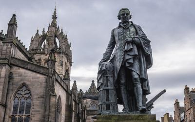 A monument of Adam Smith