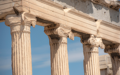 Columns of a temple