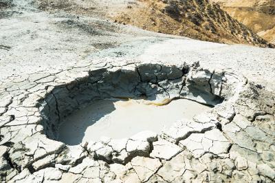 Mud crater
