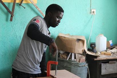 Shutterstock-580932937 Young African woodworker