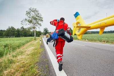 Emergency response team in action