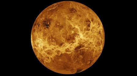 Composite image of Venus from data from NASA’s Magellan spacecraft and Pioneer Venus Orbiter. NASA/JPL-Caltech 